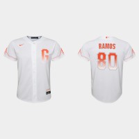 San Francisco San Francisco Giants #80 Heliot Ramos Youth 2021 City Connect White Jersey