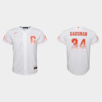 San Francisco San Francisco Giants #34 Kevin Gausman Youth 2021 City Connect White Jersey