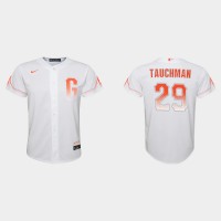 San Francisco San Francisco Giants #29 Mike Tauchman Youth 2021 City Connect White Jersey