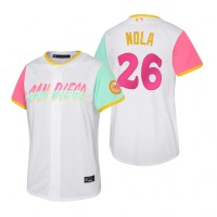 San Diego San Diego Padres #26 Austin Nola 2022 City Connect Youth Nike Games Jersey - White