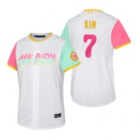 San Diego San Diego Padres #7 Ha-Seong Kim 2022 City Connect Youth Nike Games Jersey - White