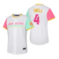 San Diego San Diego Padres #4 Blake Snell 2022 City Connect Youth Nike Games Jersey - White