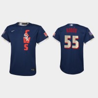 Chicago Chicago White Sox #55 Carlos Rodon Youth 2021 Mlb All Star Game Navy Jersey