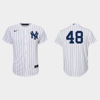 New York New York Yankees #48 Anthony Rizzo Youth Nike White Home Jersey