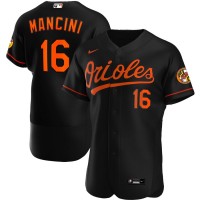 Baltimore Baltimore Orioles #16 Trey Mancini Men's Nike Black Alternate 2020 Authentic Player MLB Jersey