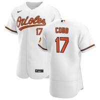 Baltimore Baltimore Orioles #17 Alex Cobb Men's Nike White Home 2020 Authentic Player MLB Jersey