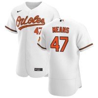 Baltimore Baltimore Orioles #47 John Means Men's Nike White Home 2020 Authentic Player MLB Jersey