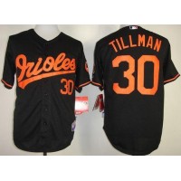 Baltimore Orioles #30 Chris Tillman Black Cool Base Stitched MLB Jersey
