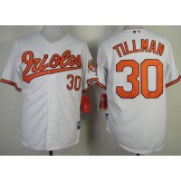 Baltimore Orioles #30 Chris Tillman White Cool Base Stitched MLB Jersey
