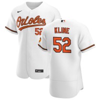 Baltimore Baltimore Orioles #52 Branden Kline Men's Nike White Home 2020 Authentic Player MLB Jersey