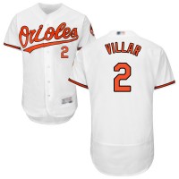Baltimore Orioles #2 Jonathan Villar White Flexbase Authentic Collection Stitched MLB Jersey
