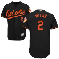Baltimore Orioles #2 Jonathan Villar Black Flexbase Authentic Collection Stitched MLB Jersey