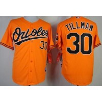 Baltimore Orioles #30 Chris Tillman Orange Cool Base Stitched MLB Jersey