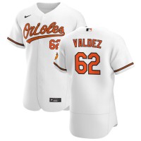 Baltimore Baltimore Orioles #62 Cesar Valdez Men's Nike White Home 2020 Authentic Player MLB Jersey