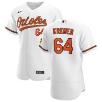 Baltimore Baltimore Orioles #64 Dean Kremer Men's Nike White Home 2020 Authentic Player MLB Jersey