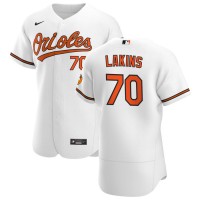 Baltimore Baltimore Orioles #70 Travis Lakins Sr. Men's Nike White Home 2020 Authentic Player MLB Jersey