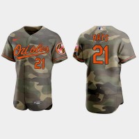 Baltimore Baltimore Orioles #21 Austin Hays Men's Nike 2021 Armed Forces Day Authentic MLB Jersey -Camo