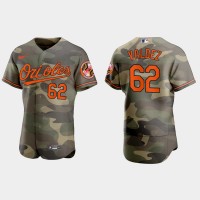 Baltimore Baltimore Orioles #62 Cesar Valdez Men's Nike 2021 Armed Forces Day Authentic MLB Jersey -Camo