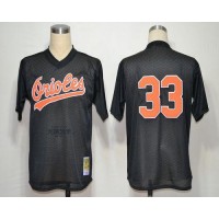 Mitchell and Ness Baltimore Orioles #33 Eddie Murray Throwback Black Stitched MLB Jersey