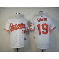 Baltimore Orioles #19 Chris Davis White Cool Base Stitched MLB Jersey