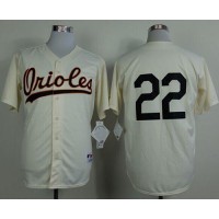 Baltimore Orioles #22 Jim Palmer Cream 1954 Turn Back The Clock Stitched MLB Jersey