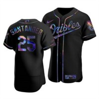Baltimore Baltimore Orioles #25 Anthony Santander Men's Nike Iridescent Holographic Collection MLB Jersey - Black
