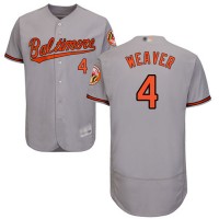 Baltimore Orioles #4 Earl Weaver Grey Flexbase Authentic Collection Stitched MLB Jersey