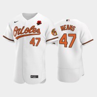 Baltimore Baltimore Orioles #47 John Means Men's Nike Authentic 2021 Memorial Day MLB Jersey - White