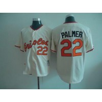 Mitchell And Ness Baltimore Orioles #22 Jim Palmer Cream Throwback Stitched MLB Jersey