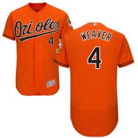 Baltimore Orioles #4 Earl Weaver Orange Flexbase Authentic Collection Stitched MLB Jersey