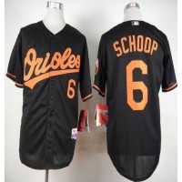 Baltimore Orioles #6 Jonathan Schoop Black Cool Base Stitched MLB Jersey