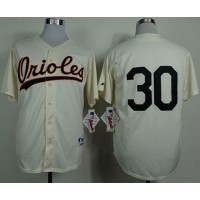 Baltimore Orioles #30 Chris Tillman Cream 1954 Turn Back The Clock Stitched MLB Jersey