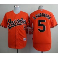 Baltimore Orioles #5 Brooks Robinson Orange Cool Base Stitched MLB Jersey