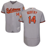 Baltimore Orioles #14 Craig Gentry Grey Flexbase Authentic Collection Stitched MLB Jersey