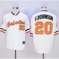 Mitchell And Ness Baltimore Orioles #20 Frank Robinson White Stitched MLB Jersey