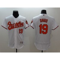 Baltimore Orioles #19 Chris Davis White Flexbase Authentic Collection Stitched MLB Jersey