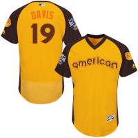 Baltimore Orioles #19 Chris Davis Gold Flexbase Authentic Collection 2016 All-Star American League Stitched MLB Jersey