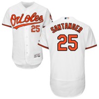 Baltimore Orioles #25 Anthony Santander White Flexbase Authentic Collection Stitched MLB Jersey