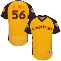 Baltimore Orioles #56 Darren O'Day Gold Flexbase Authentic Collection 2016 All-Star American League Stitched MLB Jersey