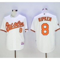 Baltimore Orioles #8 Cal Ripken White Cool Base Stitched MLB Jersey