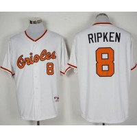 Baltimore Orioles #8 Cal Ripken White 1966 Turn Back The Clock Stitched MLB Jersey