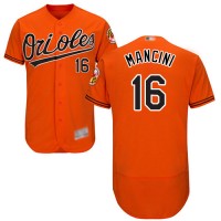 Baltimore Orioles #16 Trey Mancini Orange Flexbase Authentic Collection Stitched MLB Jersey