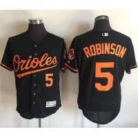 Baltimore Orioles #5 Brooks Robinson Black Flexbase Authentic Collection Stitched MLB Jersey
