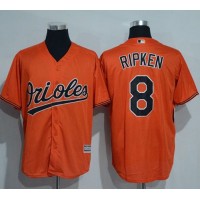 Baltimore Orioles #8 Cal Ripken Orange New Cool Base Stitched MLB Jersey