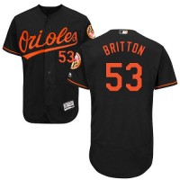 Baltimore Orioles #53 Zach Britton Black Flexbase Authentic Collection Stitched MLB Jersey