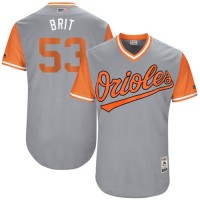 Baltimore Orioles #53 Zach Britton Gray 