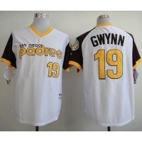San Diego Padres #19 Tony Gwynn White 1978 Turn Back The Clock Stitched MLB Jersey