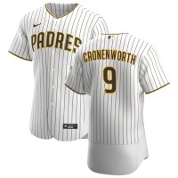 San Diego San Diego Padres #9 Jake Cronenworth Men's Nike White Brown Home 2020 Authentic Player Jersey
