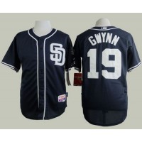 San Diego Padres #19 Tony Gwynn Navy Blue Cool Base Stitched MLB Jersey