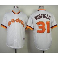 San Diego Padres #31 Dave Winfield White 1984 Turn Back The Clock Stitched MLB Jersey